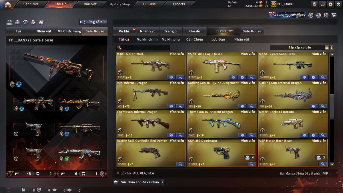 shop acc cf uy tin gia re